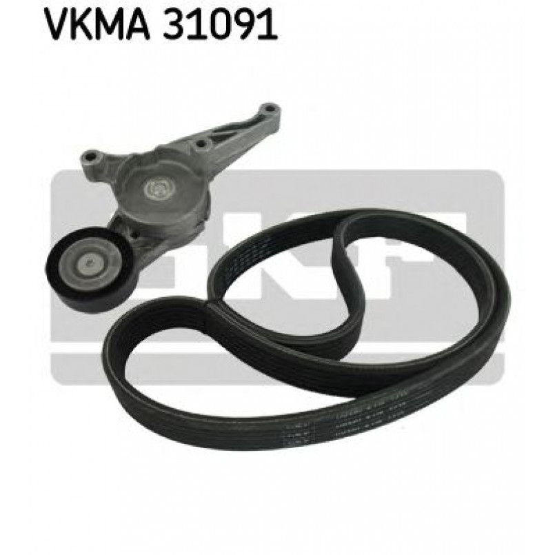 VKMA 31091 SKF Комплект доріжкового ремня (ролик, ремінь)